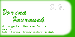 dorina havranek business card